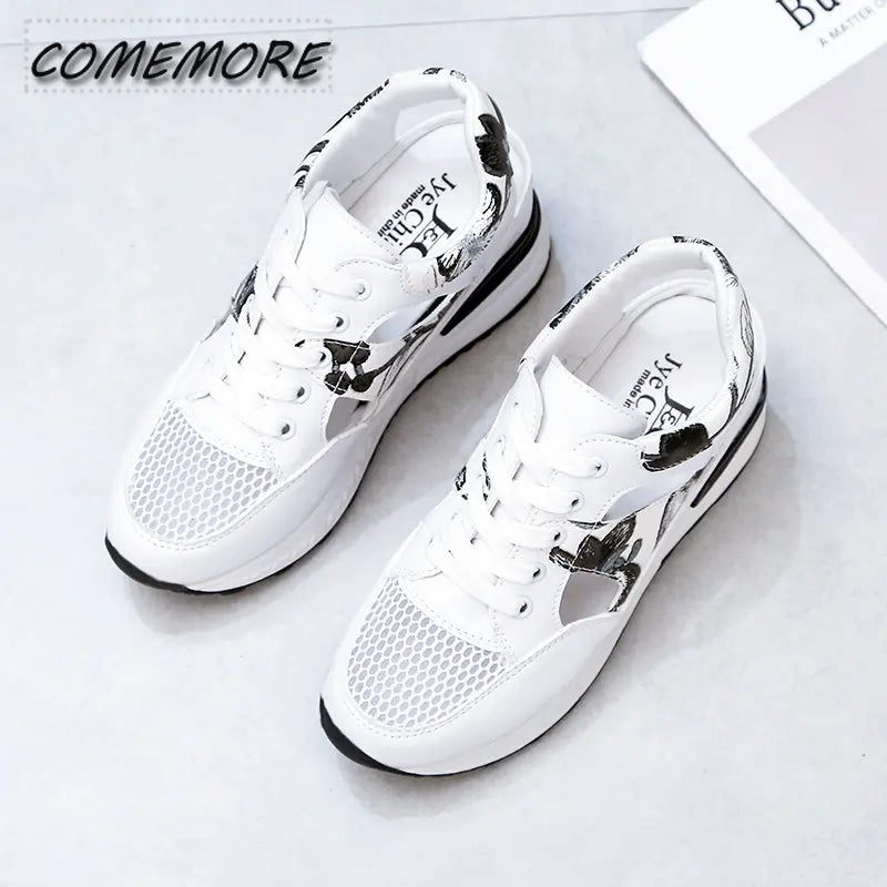 Peris Gems Summer Women Casual Breathable Mesh Walking Sandals Shoes Women Outdoor Lace Up Platform Wedges Heels Footwear Sneakers Sandals SHEIN Amazon Temu