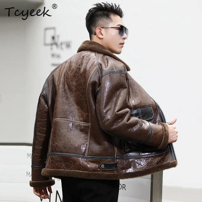 Peris Gems Tcyeek Genuine Leather Man Jackets Short Style Natural Sheepskin Fur Coats Winter Clothes Warm Mens Fur Jacket Coat 2025 Trendy Tcyeek Genuine Leather Man Jackets Short Style Natural Sheepskin Fur Coats Winter Clothes Warm Mens Fur Jacket Coat 2025 Trendy SHEIN Amazon Temu