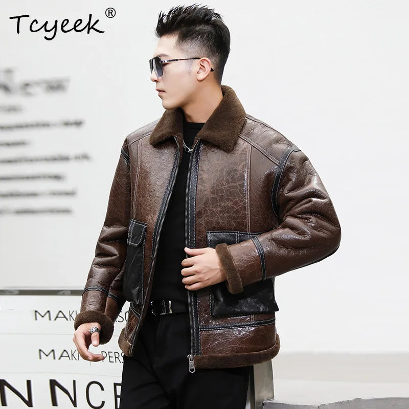 Peris Gems Tcyeek Genuine Leather Man Jackets Short Style Natural Sheepskin Fur Coats Winter Clothes Warm Mens Fur Jacket Coat 2025 Trendy Tcyeek Genuine Leather Man Jackets Short Style Natural Sheepskin Fur Coats Winter Clothes Warm Mens Fur Jacket Coat 2025 Trendy SHEIN Amazon Temu