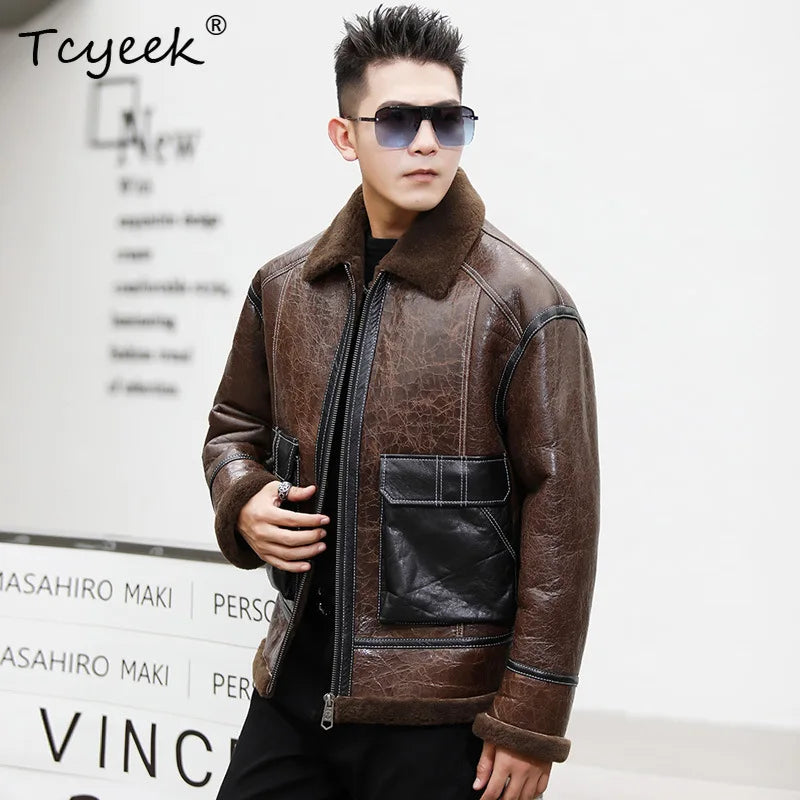 Peris Gems Tcyeek Genuine Leather Man Jackets Short Style Natural Sheepskin Fur Coats Winter Clothes Warm Mens Fur Jacket Coat 2025 Trendy Tcyeek Genuine Leather Man Jackets Short Style Natural Sheepskin Fur Coats Winter Clothes Warm Mens Fur Jacket Coat 2025 Trendy SHEIN Amazon Temu