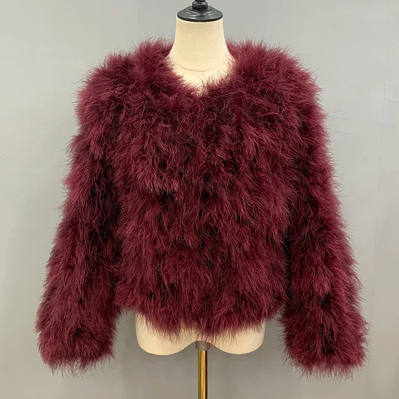 Peris Gems  Thick Fluffy Feather Winter Coat Jackets for Women SHEIN Amazon Temu