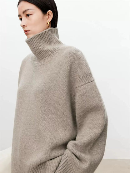 Peris Gems  Thickened Cashmere Oversized Turtleneck Sweater for Women SHEIN Amazon Temu