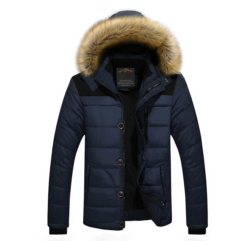 Peris Gems  Thickened Fur Hood Winter Parka Jackets for Men SHEIN Amazon Temu