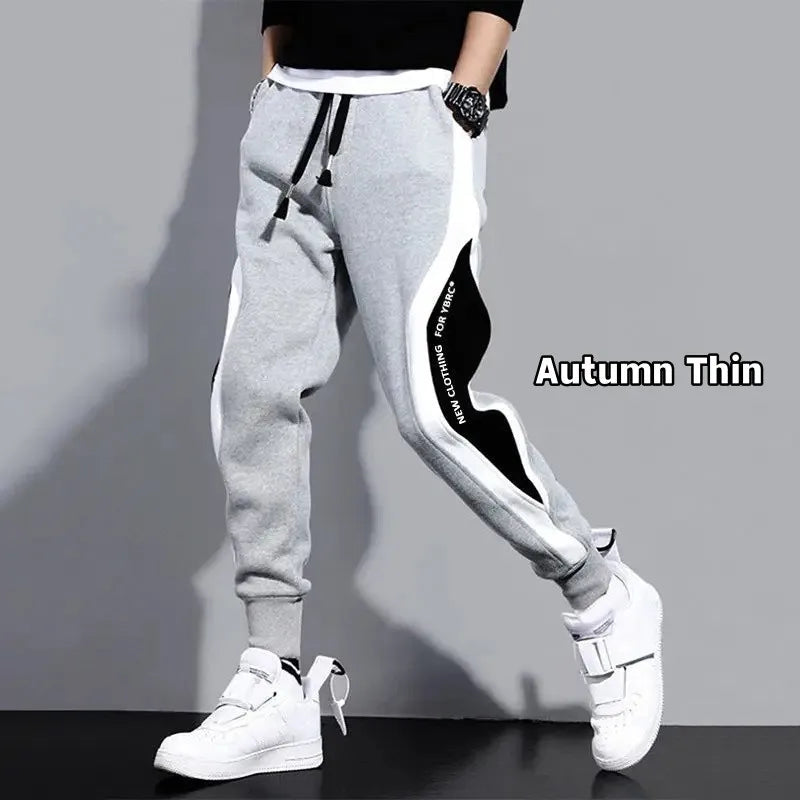 Fleece Lined Autumn Winter Casual Sweatpants for Men