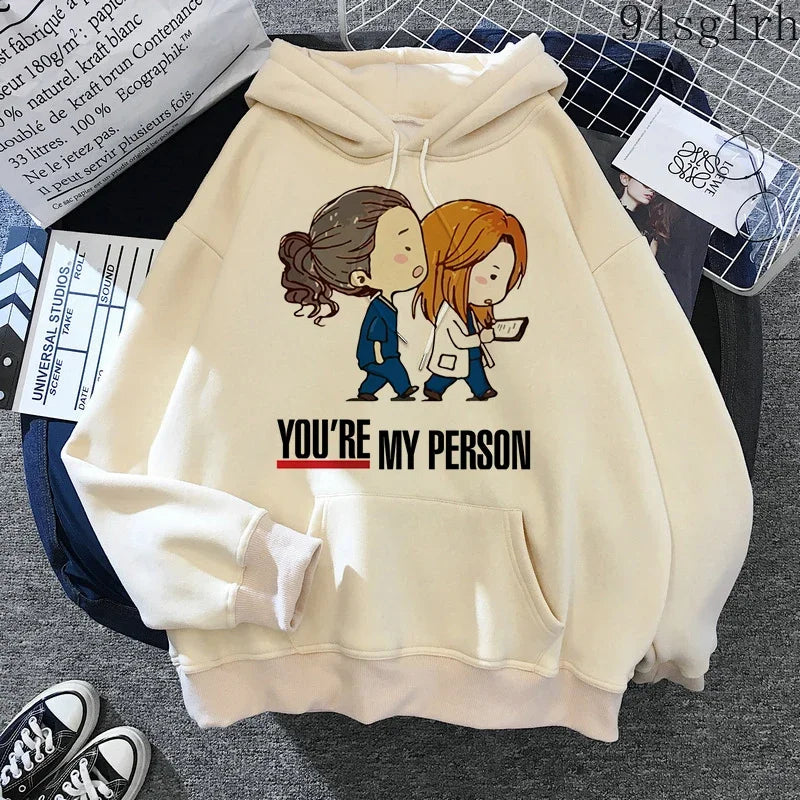 Peris Gems TL5600-1-khaki / S Greys Anatomy Hoodies Women Harajuku Ulzzang Sweatshirts Kawaii You Are My Person Print Streetwear Pullover Y2k Tops Female Greys Anatomy Hoodies Women Harajuku Ulzzang Sweatshirts Kawaii You Are My Person Print Streetwear Pullover Y2k Tops Female SHEIN Amazon Temu