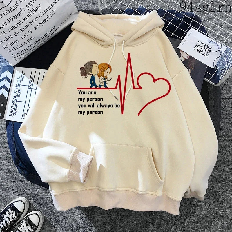 Peris Gems TL5600-11-khaki / S Greys Anatomy Hoodies Women Harajuku Ulzzang Sweatshirts Kawaii You Are My Person Print Streetwear Pullover Y2k Tops Female Greys Anatomy Hoodies Women Harajuku Ulzzang Sweatshirts Kawaii You Are My Person Print Streetwear Pullover Y2k Tops Female SHEIN Amazon Temu