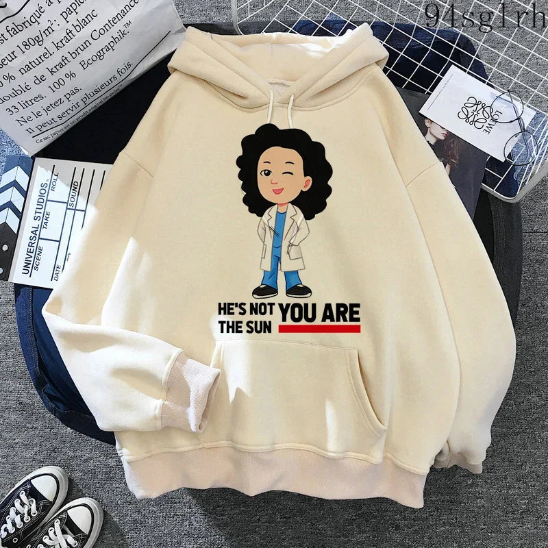 Peris Gems TL5600-14-khaki / M Greys Anatomy Hoodies Women Harajuku Ulzzang Sweatshirts Kawaii You Are My Person Print Streetwear Pullover Y2k Tops Female Greys Anatomy Hoodies Women Harajuku Ulzzang Sweatshirts Kawaii You Are My Person Print Streetwear Pullover Y2k Tops Female SHEIN Amazon Temu