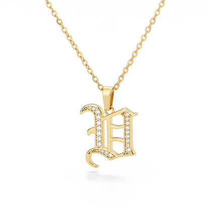 Peris Gems  V Capital Initial Letter Necklace Stainless Unisex | Gold Chain Capital Initial Letter Necklace Stainless Unisex |Gold Chain SHEIN Amazon Temu