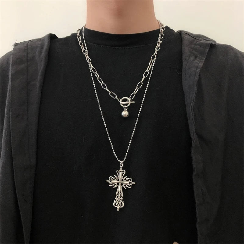 Peris Gems Vintage Pendant Necklace for Women Men Chain Goth Choker Grunge Jewelry Accessories Gothic Male Female Necklaces SHEIN Amazon Temu