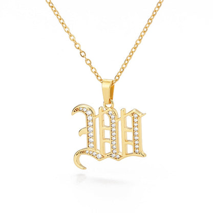 Peris Gems  W Capital Initial Letter Necklace Stainless Unisex | Gold Chain Capital Initial Letter Necklace Stainless Unisex |Gold Chain SHEIN Amazon Temu