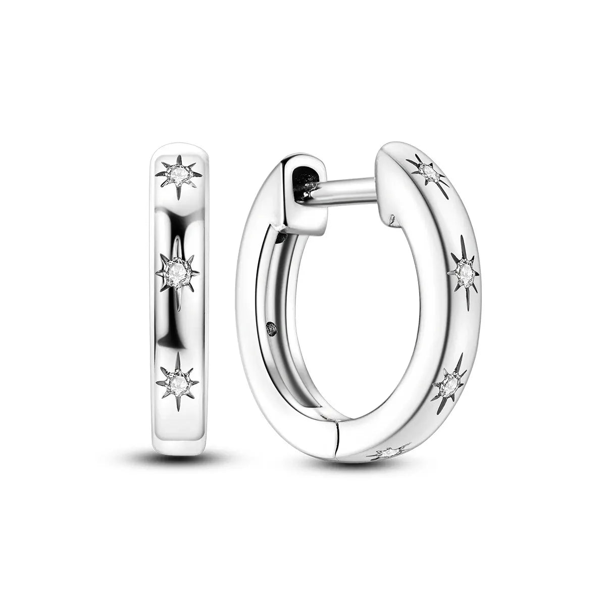 Peris Gems W-KTE205 MULA 1PC Hoop Earrings Silver Plated Women Fashion Jewelry Gift For Party Anniversary MULA 1PC Hoop Earrings Silver Plated Women Fashion Jewelry Gift For Party Anniversary SHEIN Amazon Temu