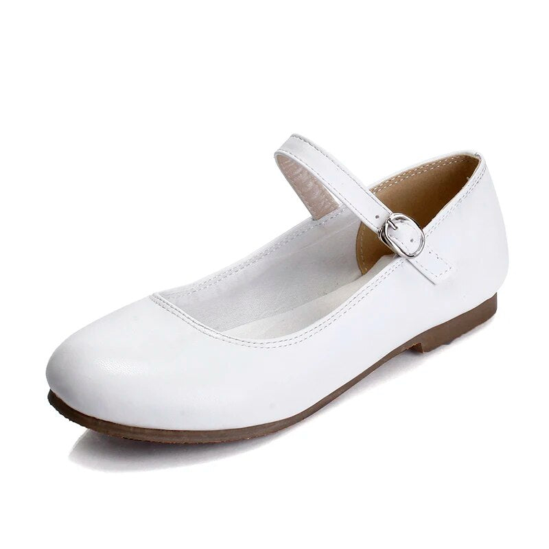 Peris Gems  White / 33 Pink Flat Round Toe Buckle Strap Mary Jane Shoes for Women SHEIN Amazon Temu