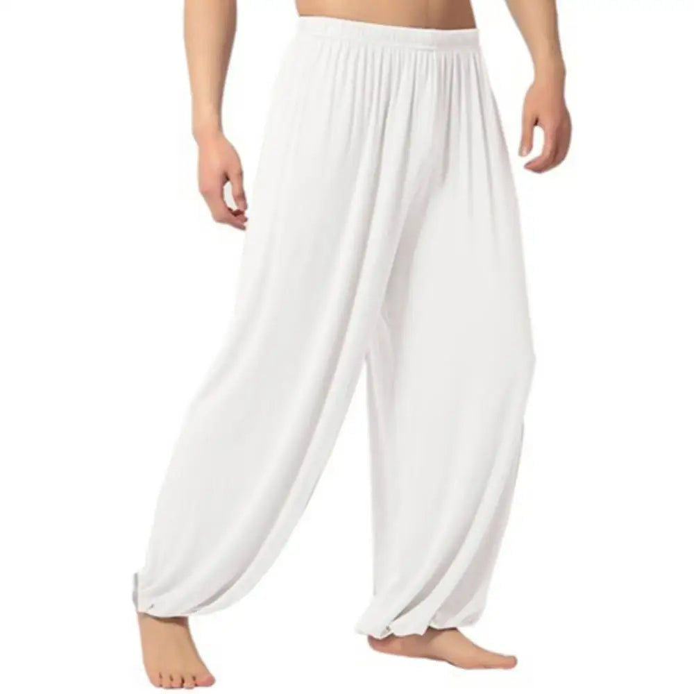 Peris Gems  WHITE / M Casual Baggy Yoga Style Comfy Sweatpants for Men SHEIN Amazon Temu