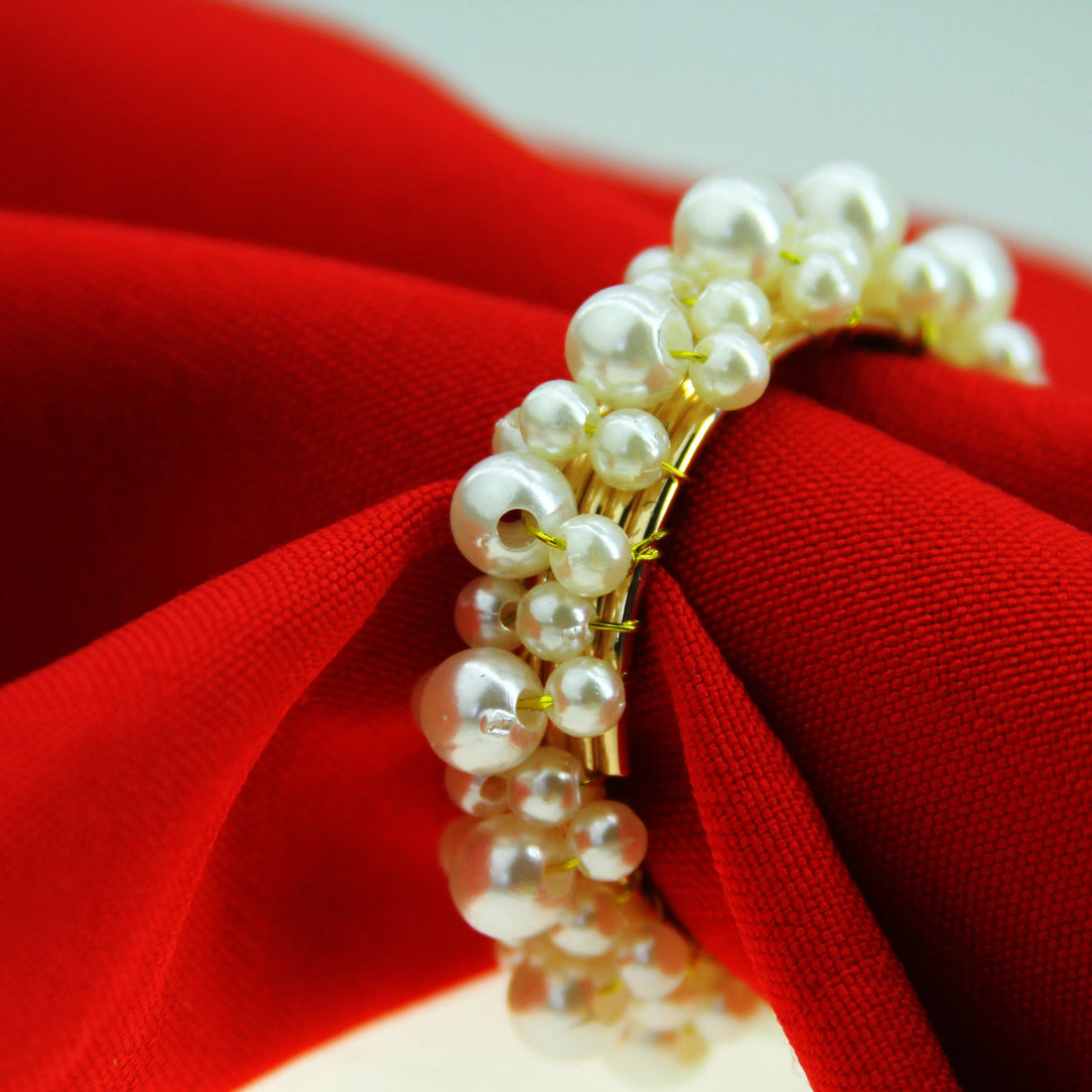 Peris Gems White Pearl Napkin Rings Beaded Wedding Napkin Ring Wholesale Napkin Holder SHEIN Amazon Temu