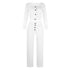 Peris Gems  White / S Ribbed 2pc Crop Top and Pants Set for Women | Casual Outfits SHEIN Amazon Temu