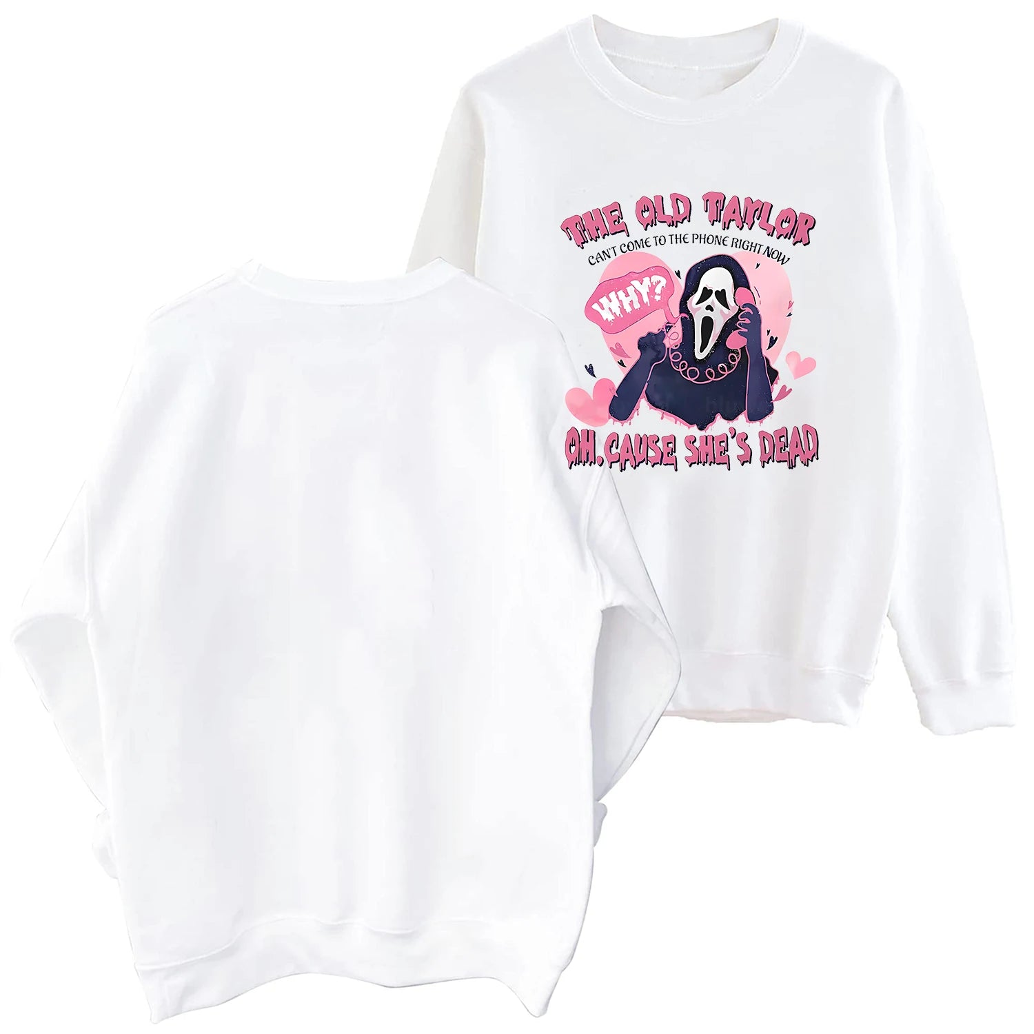 Peris Gems white / XXL Look What U Make Me Do Sweatshirt Harajuku Round Neck Long Sleeve Oversized Hoodie Fans Gift SHEIN Amazon Temu