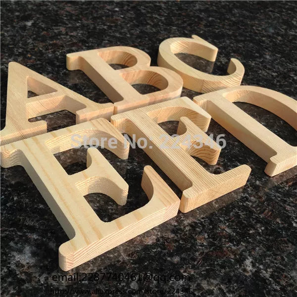 Peris Gems  Wholesale 10cm High Wooden A to Z Alphabet Letters SHEIN Amazon Temu