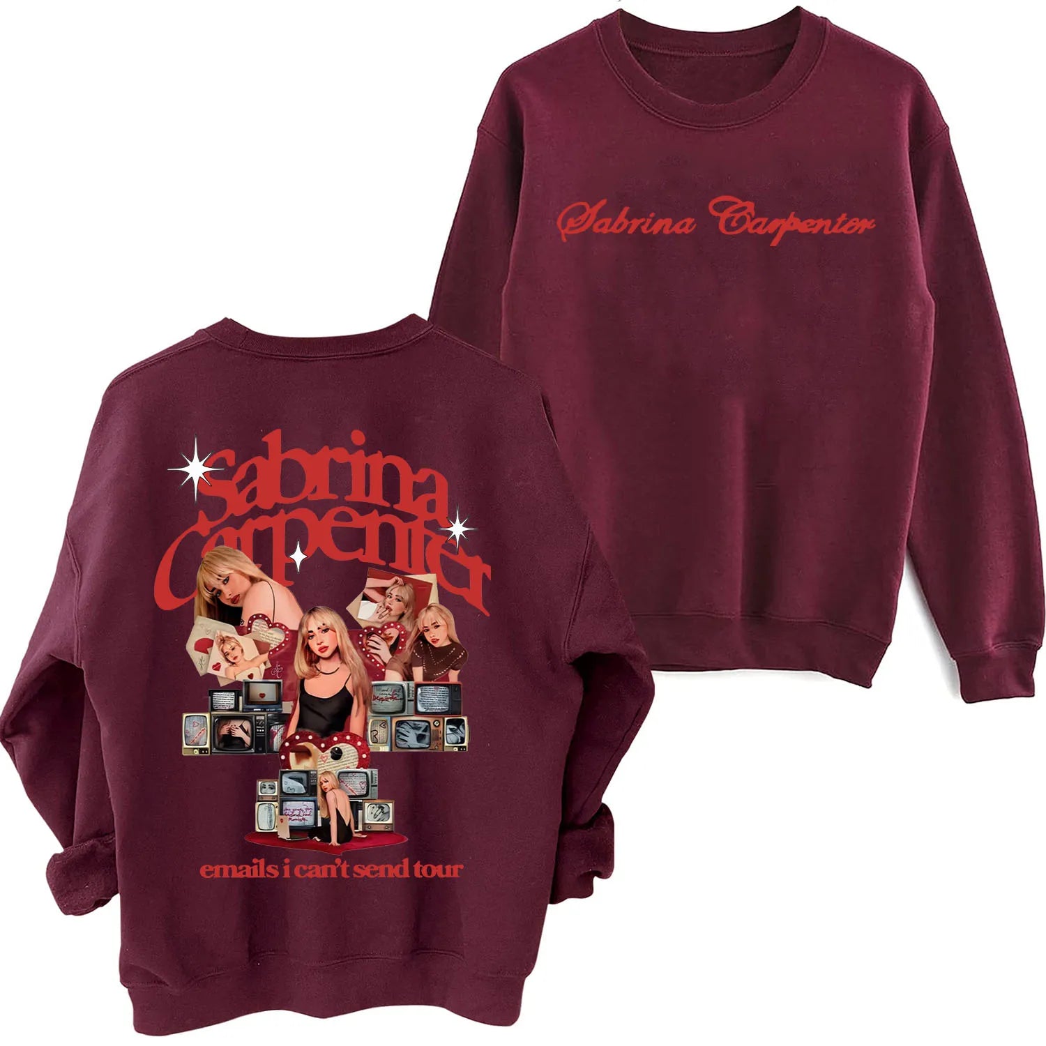 Peris Gems wine red / XL Sabrina Carpenter Email I Can&