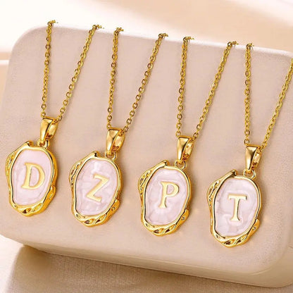 Peris Gems Y2K 26 Letter Pendant Necklaces for Women Alphabet A-Z Initials Sweet Cool Girl Punk Necklace Aesthetic Stainless Steels Jewelry SHEIN Amazon Temu