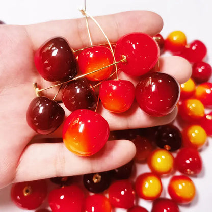 Peris Gems Y2K Cute Small Fresh Sweet Lovely Cherries Earrings Pendant Fruit Earrings Red Cherry Earrings Charm Jewelry Gifts Fruit Party SHEIN Amazon Temu